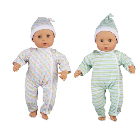 Melissa & Doug Mine to Love Twins Sebastian + Sofia Dolls 31731